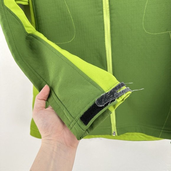 Brooks Jacket Womens Small‎ Green Shelter Tech Zip Up Running Walking Outdoor - Picture 2 of 16